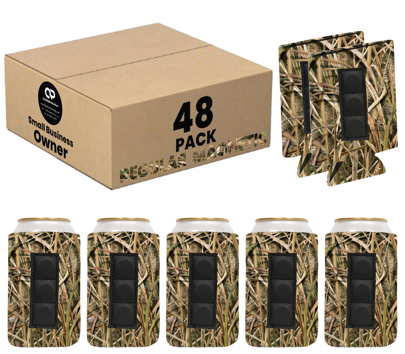 Magnetic Can Cooler 12 oz Blank Regular Neoprene 4mm Thick - 48 Units Bulk - 3 magnets