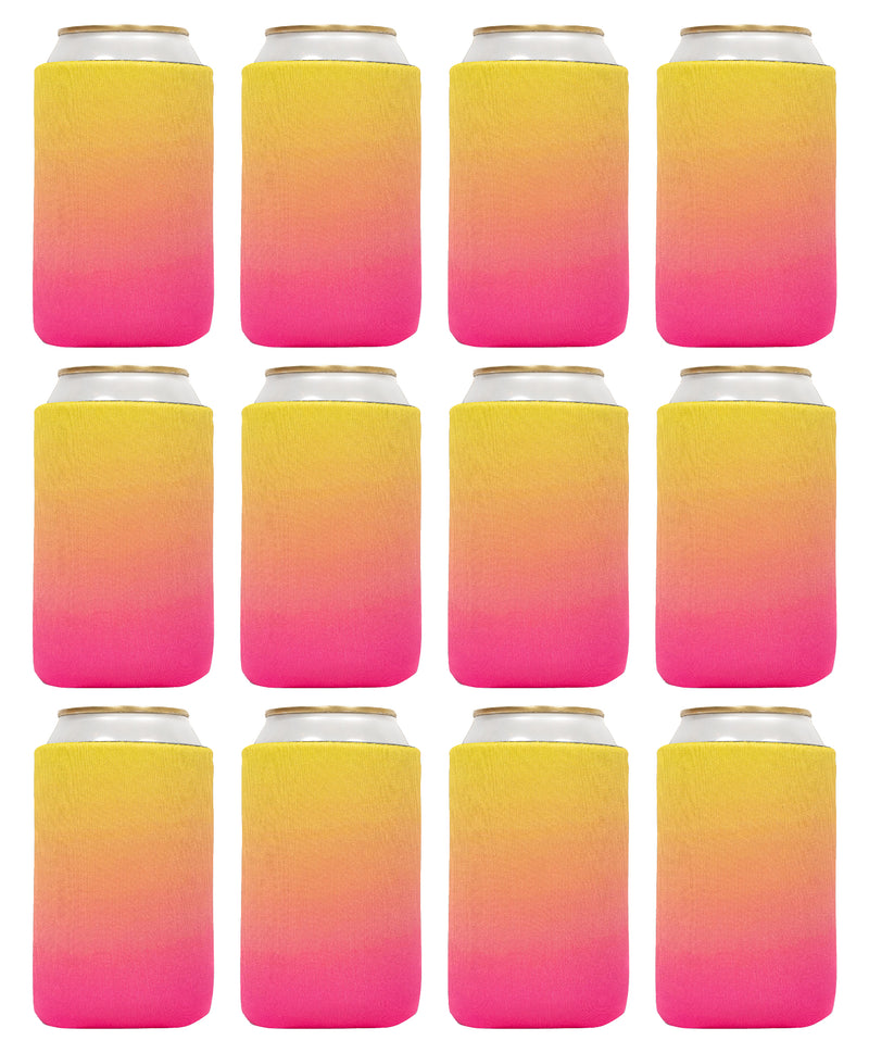 Ombre Can Cooler Sleeves 4mm Thick Neoprene 12oz