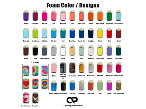 Blank Can Cooler Sleeves Foam Regular 12 oz Can - Pack of 200, Bulk