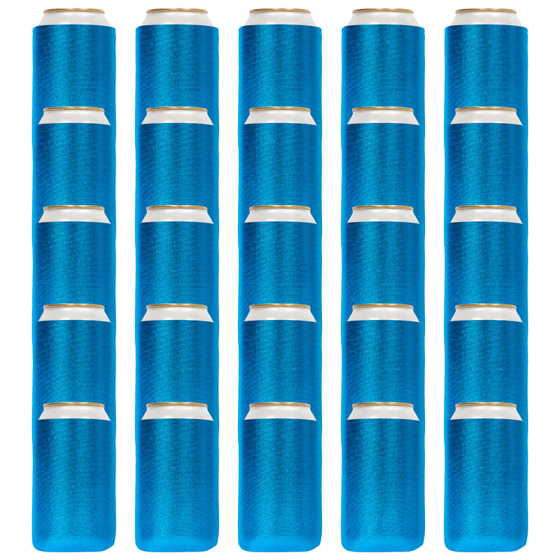 Metallic Foam Can Cooler Sleeves Blank 12 oz