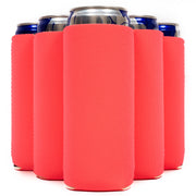 Slim Can Cooler Sleeves, Premium 4mm Skinny Can Coolers Neoprene 1, 6 and 12 Pack - QualityPerfection