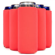 Slim Can Cooler Sleeves, Premium 4mm Skinny Can Coolers Neoprene 24 Pack - QualityPerfection