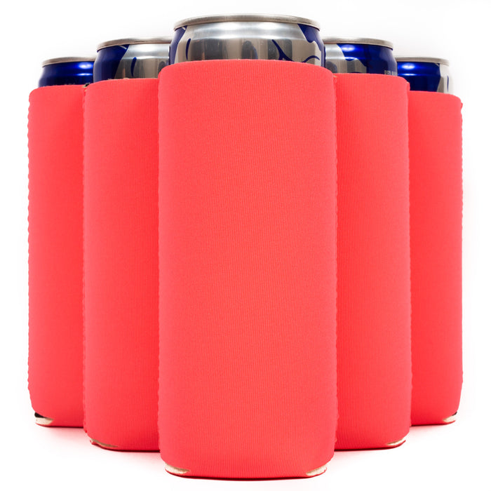 Slim Blank Can Coolers, Skinny Coolie 4mm Neoprene - 100 Pack