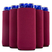 Slim Can Cooler Sleeves, Premium 4mm Skinny Can Coolers Neoprene 24 Pack - QualityPerfection