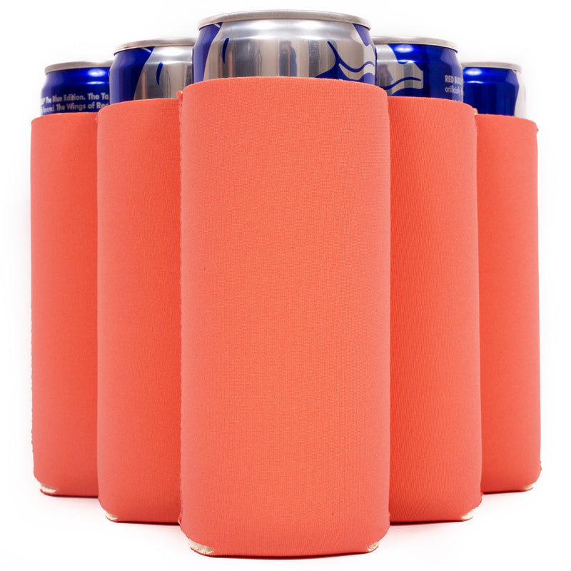 Slim Can Cooler Sleeves, Premium 4mm Skinny Can Coolers Neoprene 24 Pack - QualityPerfection