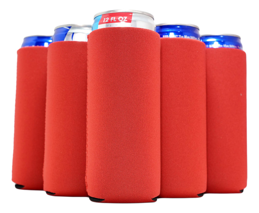 Slim Blank Can Coolers, Skinny Coolie 4mm Neoprene - 100 Pack