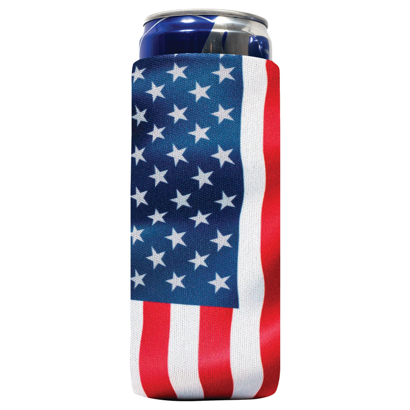 Slim Blank Can Cooler Sleeves, 4mm Skinny Neoprene - 1, 6 Units