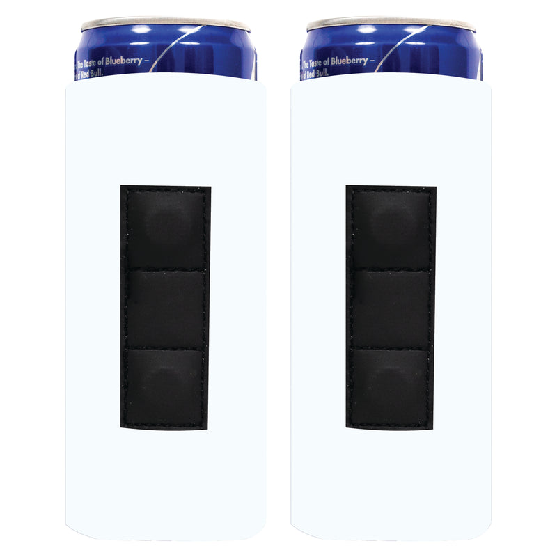 Magnetic Slim Can Cooler Sleeve 12 oz, Blank 4mm Skinny Neoprene - 2 Unit - 3 Magnets