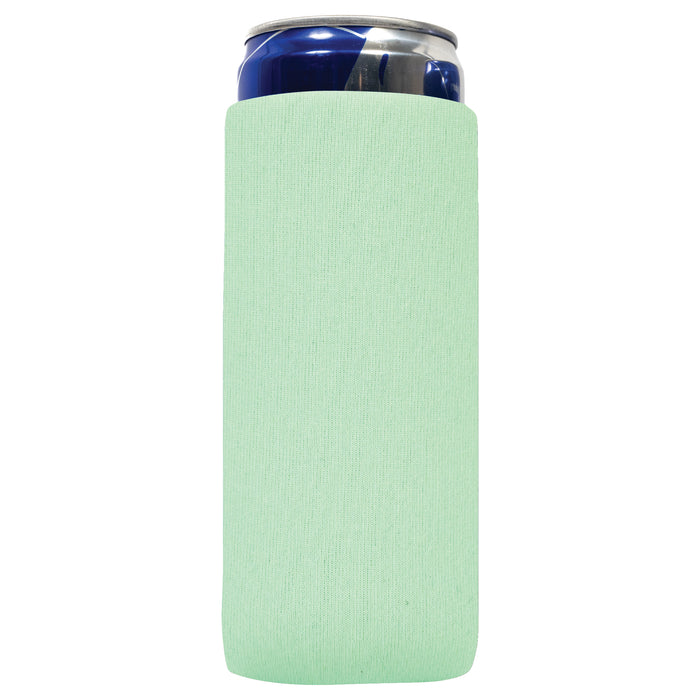 Slim Can Cooler Sleeves, Mint Skinny 12 oz Tall Neoprene 4mm Thickness -  Set of 6 