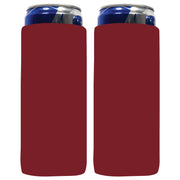 Slim Can Cooler Sleeves, Premium 4mm Skinny Can Coolers Neoprene 1, 6 and 12 Pack - QualityPerfection