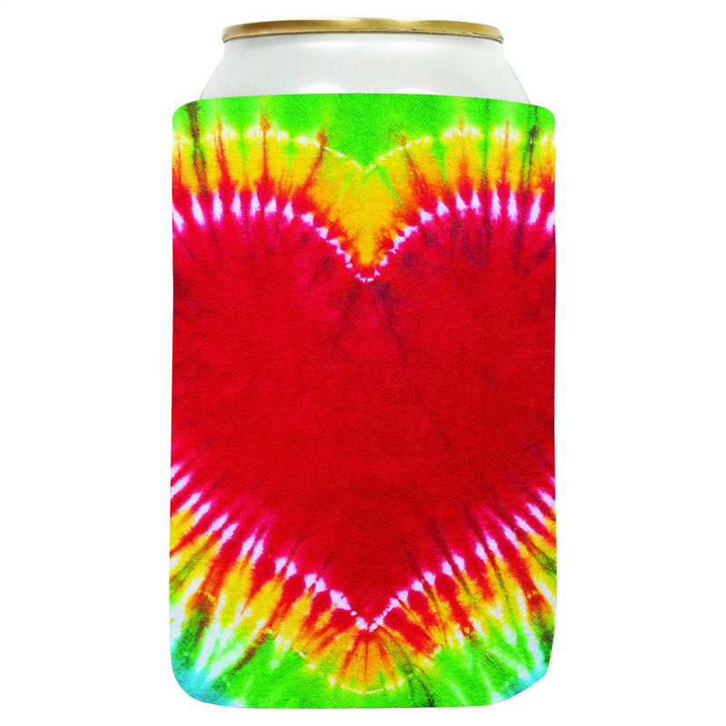 Tie Dye Mix Neoprene Can Cooler Sleeve 12 oz Regular, Set of 12