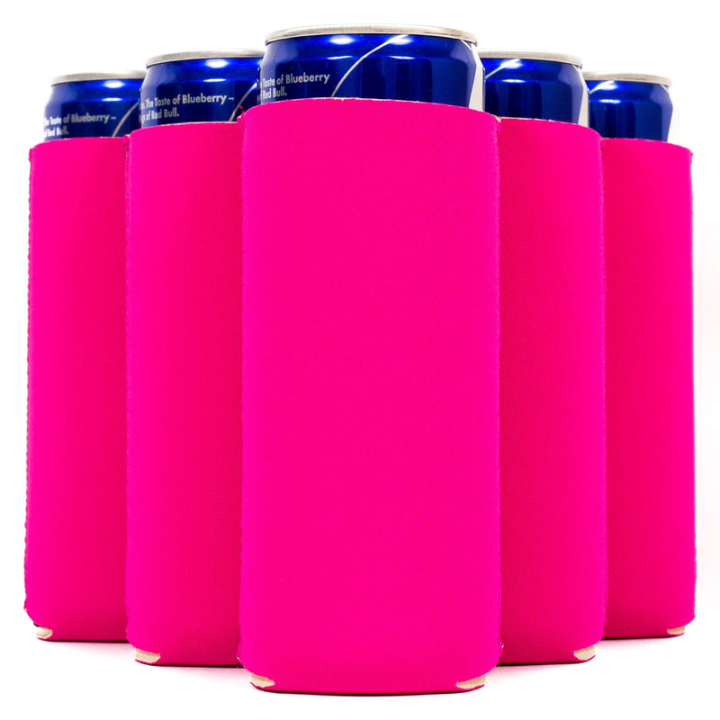 Slim Can Cooler Sleeves, Premium 4mm Skinny Can Coolers Neoprene 24 Pack - QualityPerfection