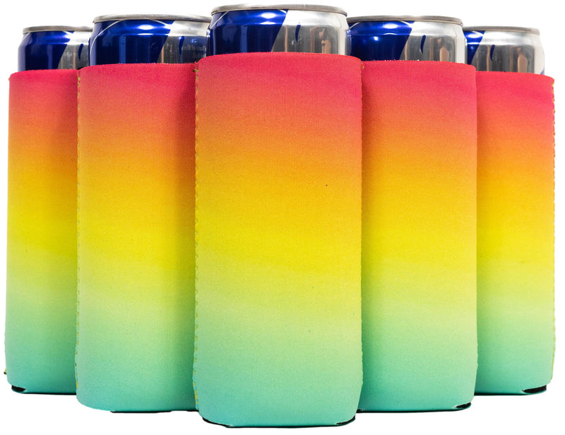 Slim Can Sleeves, Neoprene Premium 4mm Pattern - 25 Units, Bulk