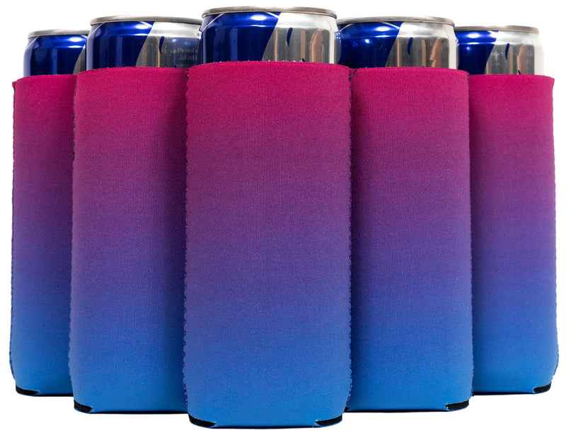 Slim Can Sleeves, Neoprene Premium 4mm Pattern - 25 Units, Bulk