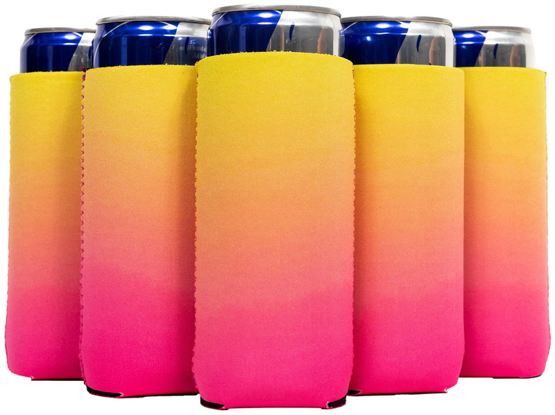 Slim Can Sleeves, Neoprene Premium 4mm Pattern - 25 Units, Bulk