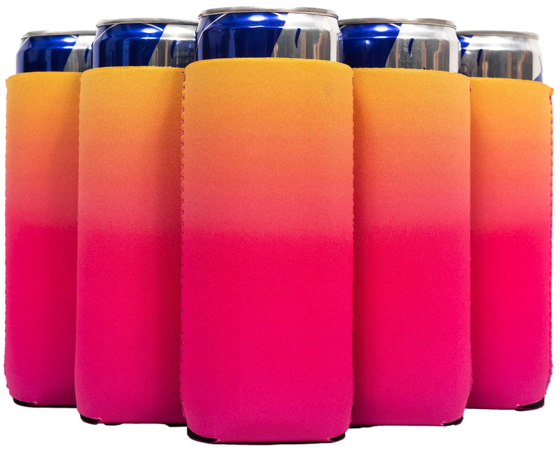 Slim Can Sleeves, Neoprene Premium 4mm Pattern - 25 Units, Bulk