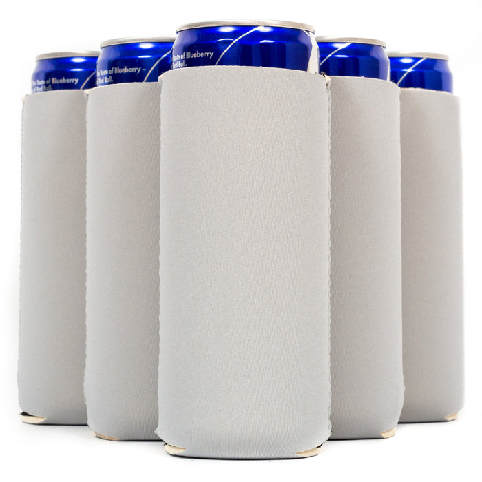 Slim Blank Can Coolers, Skinny Coolie 4mm Neoprene - 100 Pack