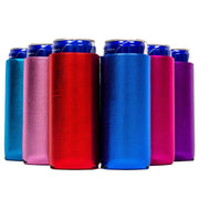 Slim Can Cooler Sleeves, Premium 4mm Skinny Can Coolers Neoprene 24 Pack - QualityPerfection