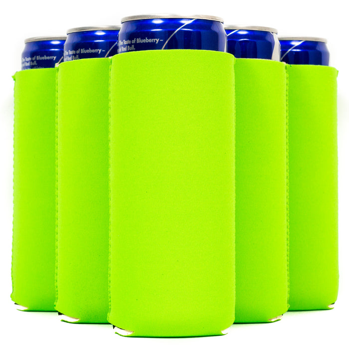 Slim Blank Can Coolers, Skinny Coolie 4mm Neoprene - 100 Pack