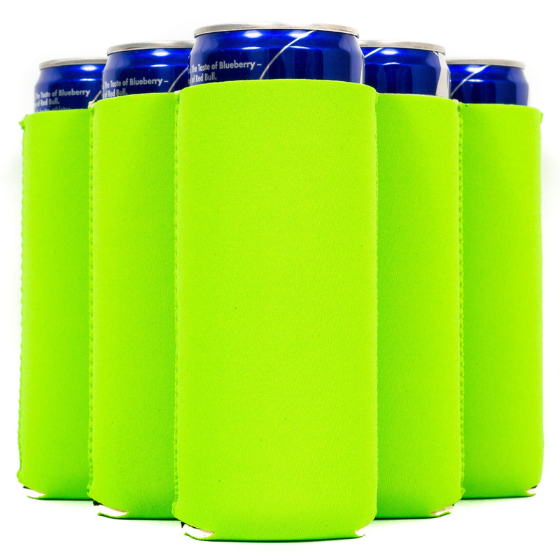 Slim Can Cooler Sleeves, Premium 4mm Skinny Can Coolers Neoprene 24 Pack - QualityPerfection