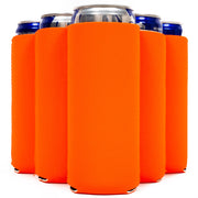 Slim Can Cooler Sleeves, Premium 4mm Skinny Can Coolers Neoprene 1, 6 and 12 Pack - QualityPerfection