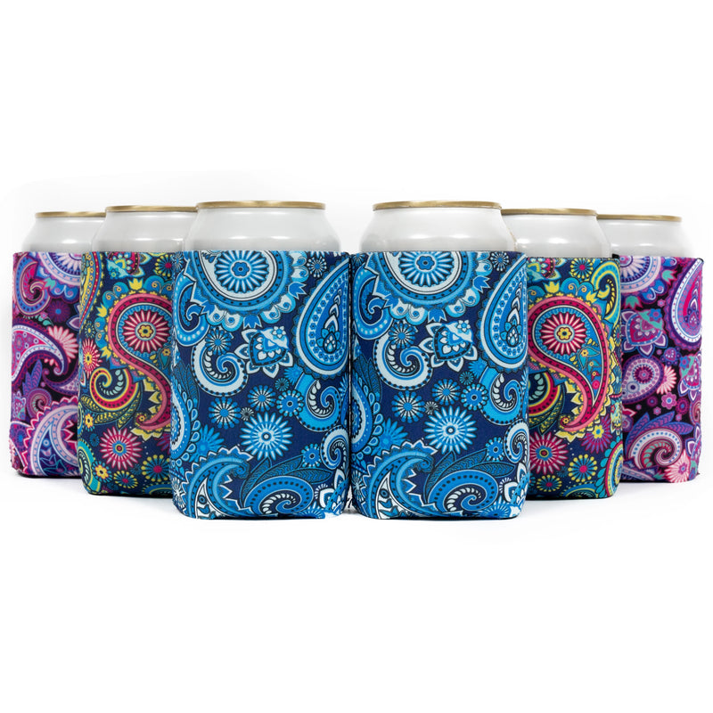 Pattern Regular  Coozies 4mm Neoprene Bulk 12 oz - 24, 12, 6 units
