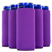 Slim Can Cooler Sleeves, Premium 4mm Skinny Can Coolers Neoprene 1, 6 and 12 Pack - QualityPerfection
