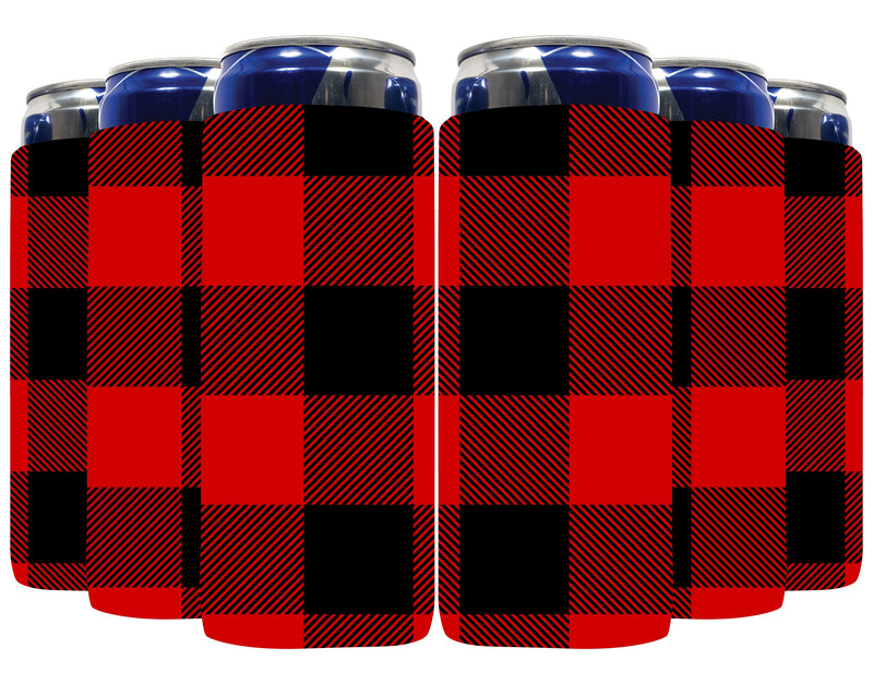 Slim Can Sleeves, Neoprene Premium 4mm Pattern - 25 Units, Bulk