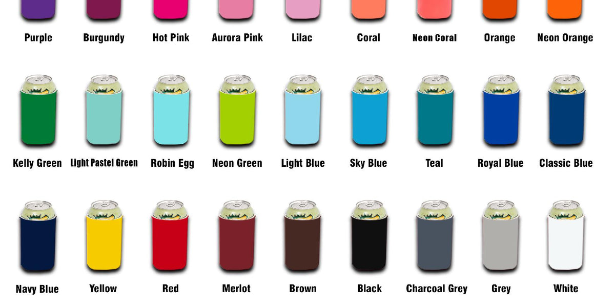 480 Koozies Bulk Box of Slim Regular Neoprene 12 oz