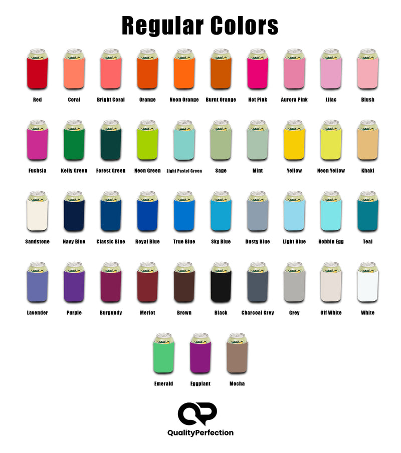 Can Cooler Sleeve Neoprene 4mm Blank Regular 12 oz - 1 Unit