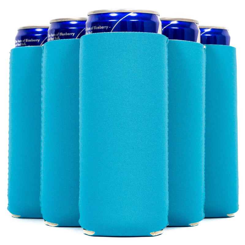 Slim Can Cooler Sleeves, Premium 4mm Skinny Can Coolers Neoprene 1, 6 and 12 Pack - QualityPerfection