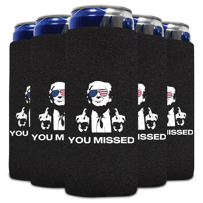 Slim Can Koozies, Neoprene Premium 4mm Pattern - Sets of 6 / 12