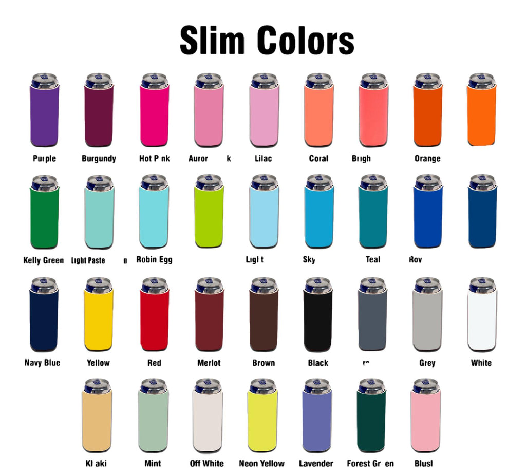 Slim Can Koozies from $1.69 – 12oz Skinny Can Coolers, Bulk ...