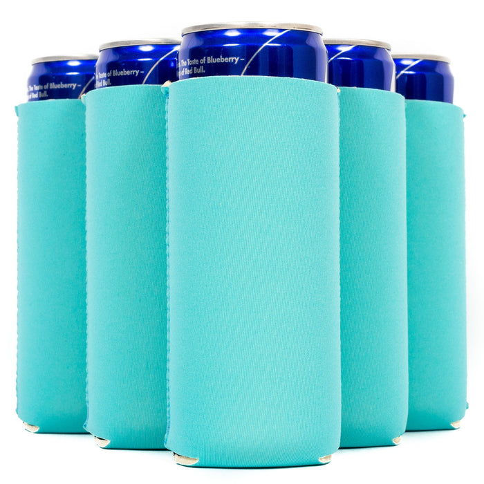 QualityPerfection Slim Can Cooler Sleeves 12 oz 4mm Neoprene Skinny 1 / Coral