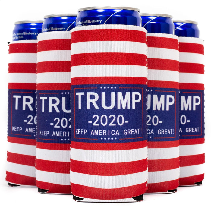 Trump 2024 Slim Can Cooler Sleeves, Neoprene 4mm - 1, 6, 12, 24