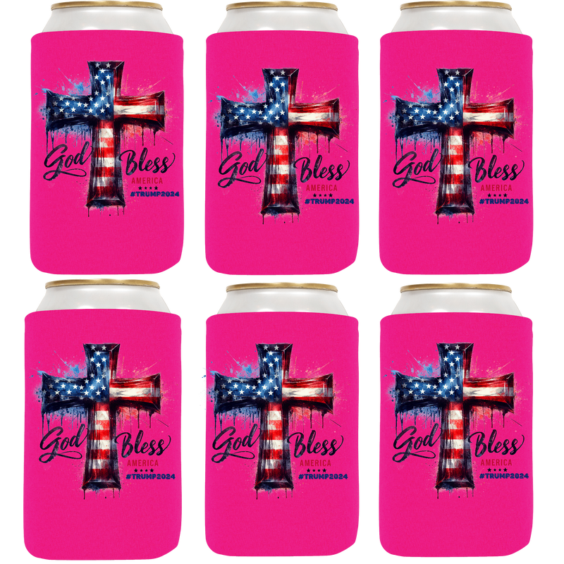 President Trump - 8 Designs - Regular 12 oz Can Sleeves, Neoprene 4mm - 1,2 and 6 units