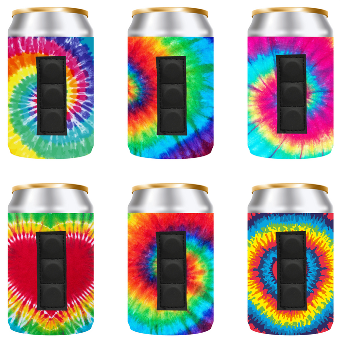 Magnetic Neoprene Can Cooler Sleeve 12 oz Regular Size 4mm Thick - 6 Unit - 3 magnets