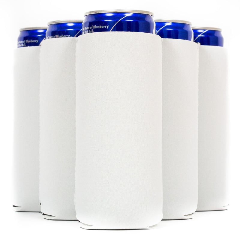 Slim Can Cooler Sleeves, Premium 4mm Skinny Can Coolers Neoprene 24 Pack - QualityPerfection