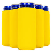 Slim Can Cooler Sleeves, Premium 4mm Skinny Can Coolers Neoprene 1, 6 and 12 Pack - QualityPerfection