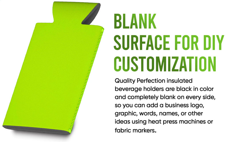 Magnetic Neoprene Can Cooler Sleeve 12 oz Regular Size 4mm Thick - 1 Unit - 3 magnets