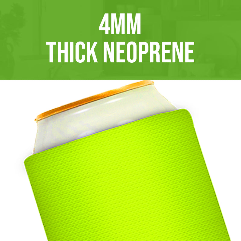 Magnetic Can Cooler 12 oz Blank Regular Neoprene 4mm Thick - 48 Units Bulk - 3 magnets
