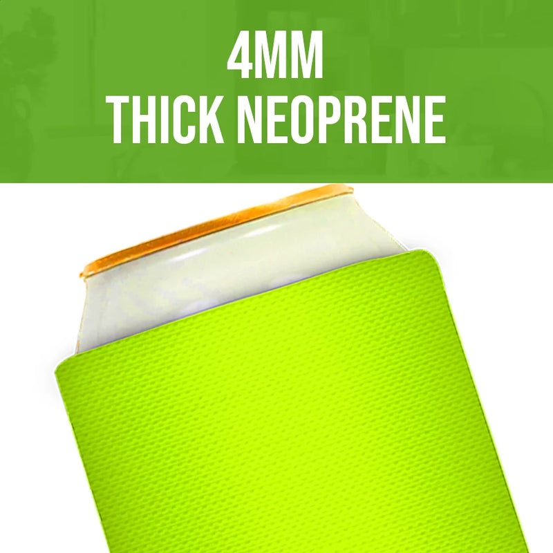 Magnetic Neoprene Can Cooler Sleeve 12 oz Regular Size 4mm Thick - 1 Unit - 3 magnets