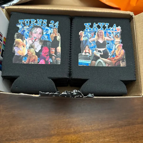 25 Units Custom Magnetic Can Cooler Sleeve Regular 12oz, 4mm Neoprene | QualityPerfection