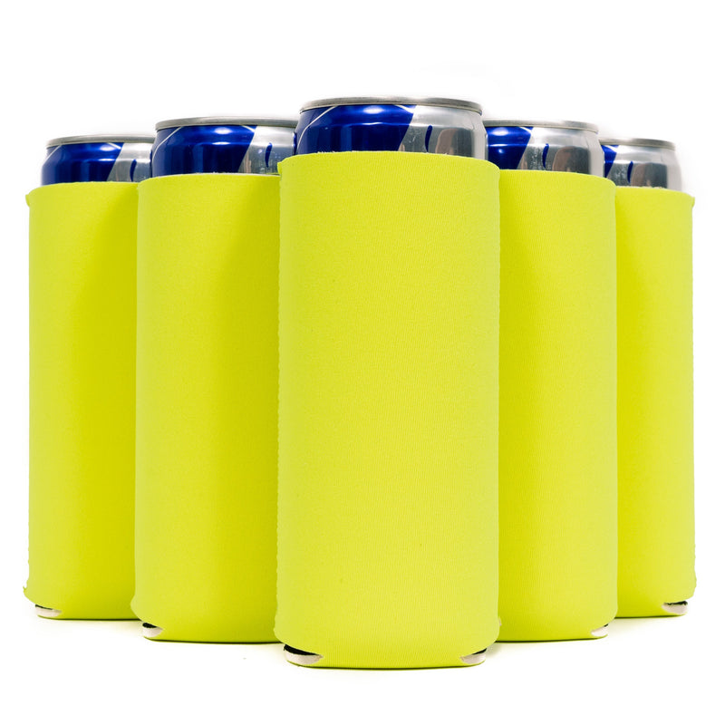 Slim Can Cooler Sleeves, Premium 4mm Skinny Can Coolers Neoprene 1, 6 and 12 Pack - QualityPerfection