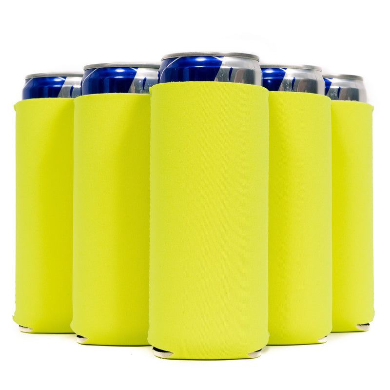 Slim Can Cooler Sleeves, Premium 4mm Skinny Can Coolers Neoprene 24 Pack - QualityPerfection