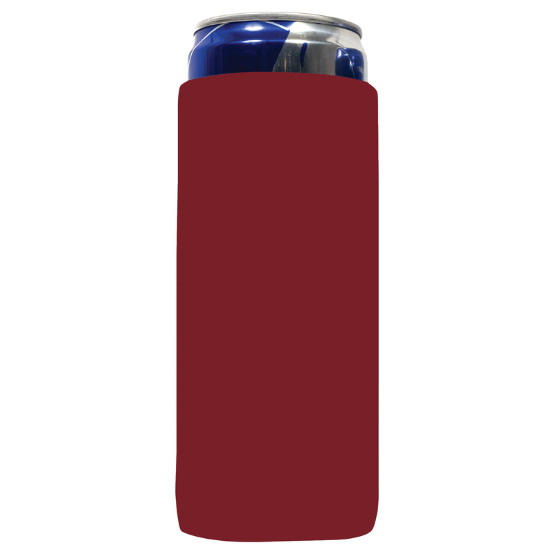 Slim Blank Can Cooler Sleeves, 4mm Skinny Neoprene - 1, 6 Units