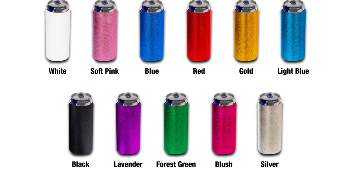 Metallic Can Cooler - Neoprene – Smashing Ink Vinyl