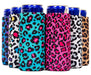 Slim Can Cooler 6/12 Leopard Mix Sleeve ,Skinny Blank Beer, Energy Cans - QualityPerfection