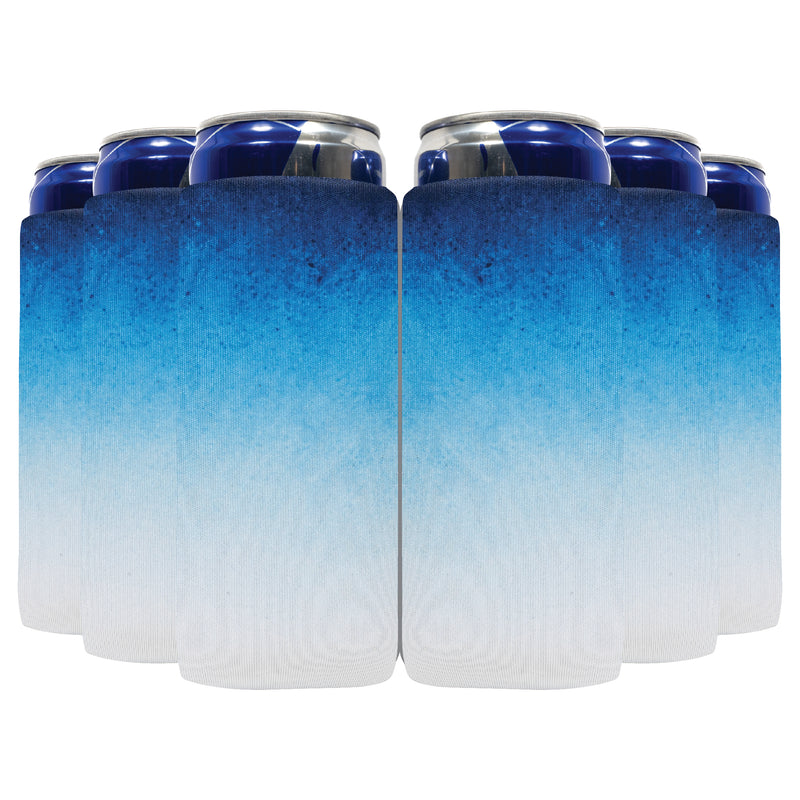 Ombre Slim Can Cooler Sleeves 12oz 4mm Thick Neoprene