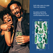 Slim Can Cooler Sleeves, Neoprene Premium 4mm Pattern Skinny Can Coolers - 1 Unit - Include Shipping - QualityPerfection